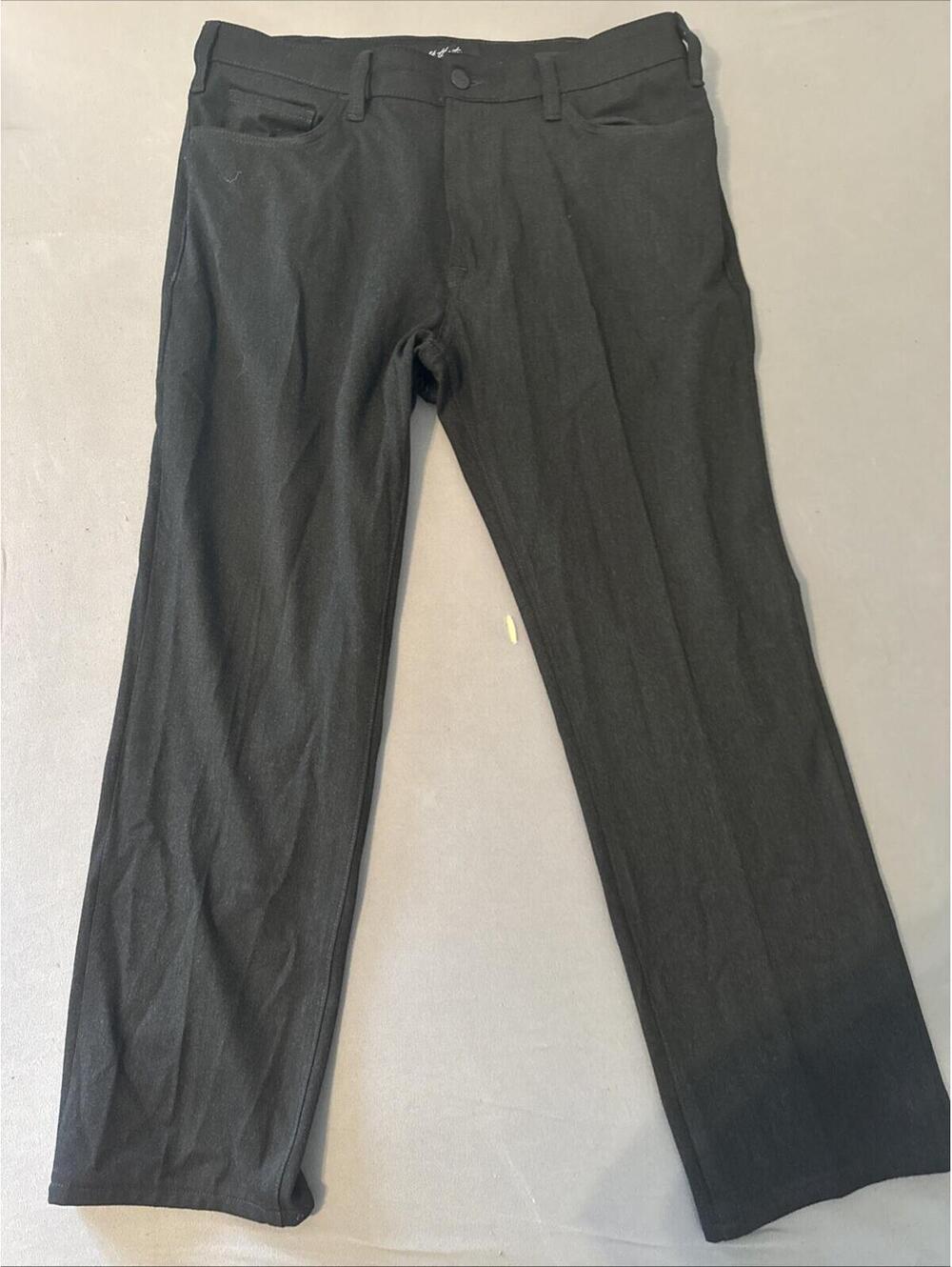 34 Heritage Charisma Pants Mens 38x34 Black Comfort Rise Classic Stretch